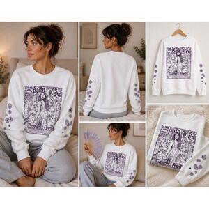 Taylor Swift Speak Now Taylors Version Tracklist White Crewneck Sweatshirt Large